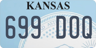 KS license plate 699DOQ