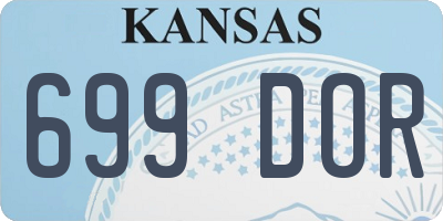 KS license plate 699DOR