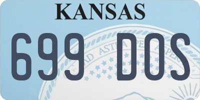KS license plate 699DOS