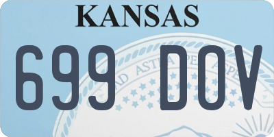 KS license plate 699DOV