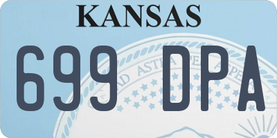 KS license plate 699DPA