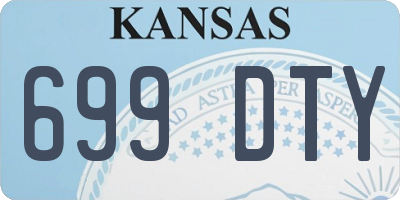 KS license plate 699DTY