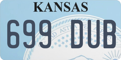 KS license plate 699DUB
