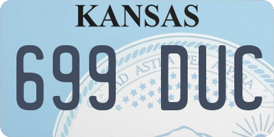 KS license plate 699DUC