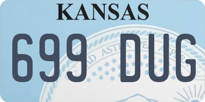 KS license plate 699DUG
