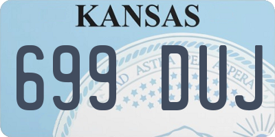 KS license plate 699DUJ