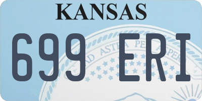 KS license plate 699ERI