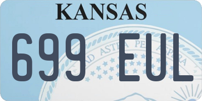 KS license plate 699EUL