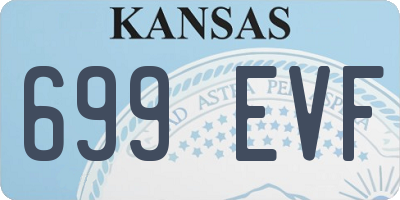 KS license plate 699EVF