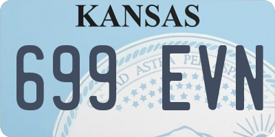 KS license plate 699EVN