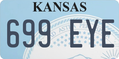 KS license plate 699EYE