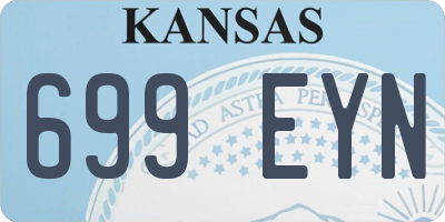 KS license plate 699EYN