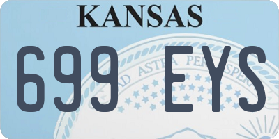 KS license plate 699EYS