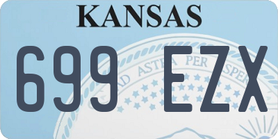 KS license plate 699EZX