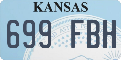 KS license plate 699FBH
