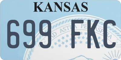 KS license plate 699FKC