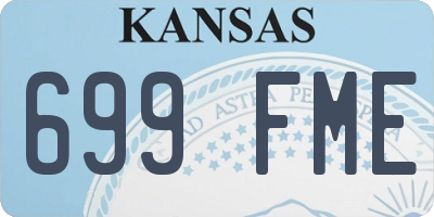 KS license plate 699FME