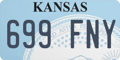 KS license plate 699FNY