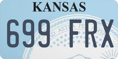KS license plate 699FRX
