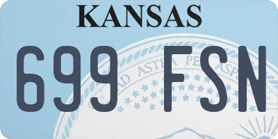 KS license plate 699FSN