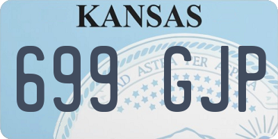 KS license plate 699GJP