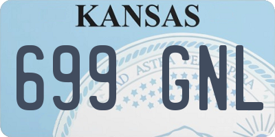 KS license plate 699GNL