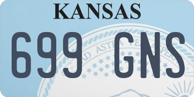 KS license plate 699GNS
