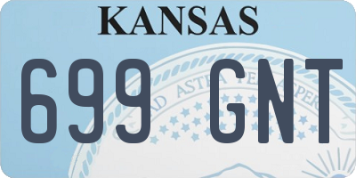 KS license plate 699GNT
