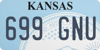 KS license plate 699GNU
