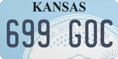 KS license plate 699GOC