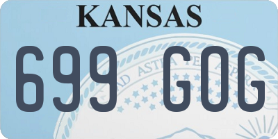 KS license plate 699GOG