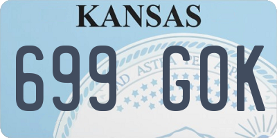 KS license plate 699GOK
