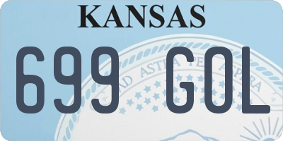 KS license plate 699GOL