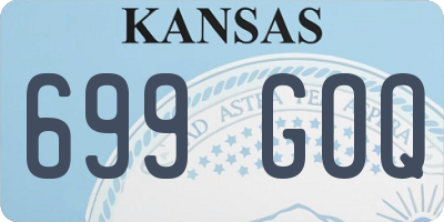 KS license plate 699GOQ