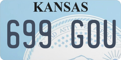 KS license plate 699GOU