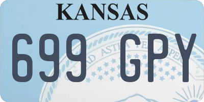 KS license plate 699GPY