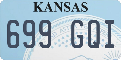 KS license plate 699GQI