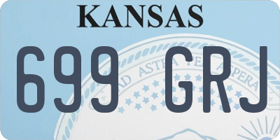 KS license plate 699GRJ