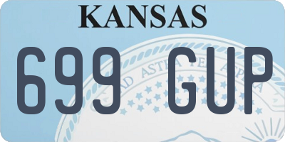 KS license plate 699GUP