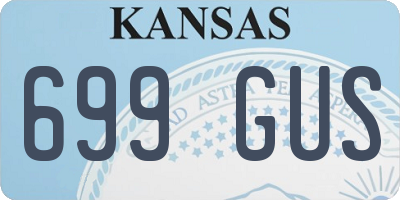 KS license plate 699GUS