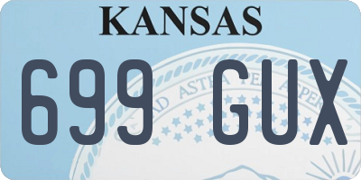 KS license plate 699GUX