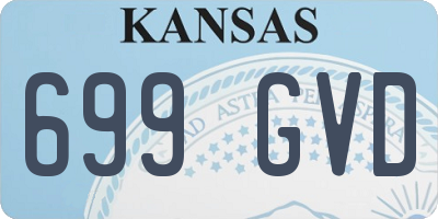 KS license plate 699GVD