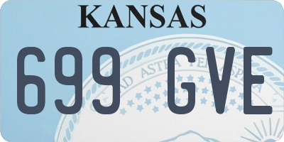 KS license plate 699GVE