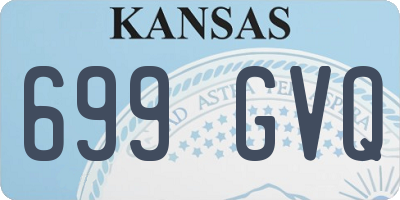KS license plate 699GVQ
