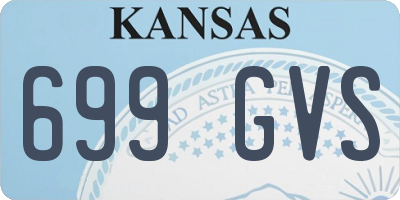 KS license plate 699GVS