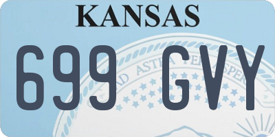 KS license plate 699GVY