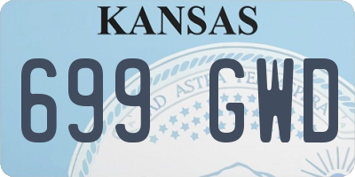 KS license plate 699GWD