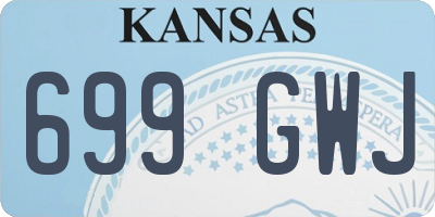 KS license plate 699GWJ