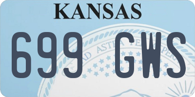 KS license plate 699GWS