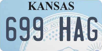 KS license plate 699HAG